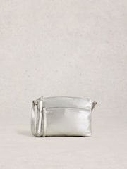 White Stuff Silver Hollie Mini Cross-Body Bag - Image 1 of 4