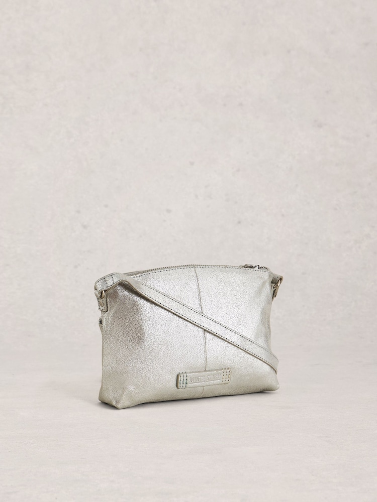 White Stuff Silver Hollie Mini Cross-Body Bag - Image 2 of 4 White Stuff Silver Hollie Mini Cross-Body Bag - Image 2 of 4