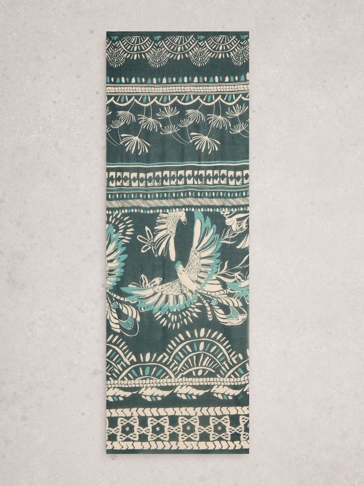 أخضر - وشاح مطبوع Lily من White Stuff - Image 1 of 3