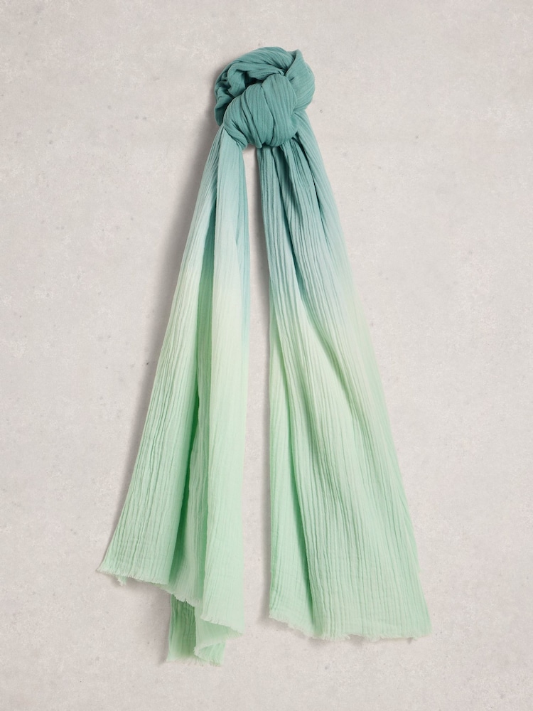 أزرق - وشاح سادة أبيض جيسي من White Stuff - Image 2 of 3 أزرق - وشاح سادة أبيض جيسي من White Stuff - Image 2 of 3