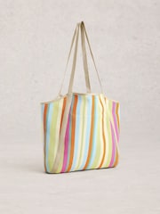 White Stuff Yellow Meadow Mesh Shoulder Bag - Image 1 of 4