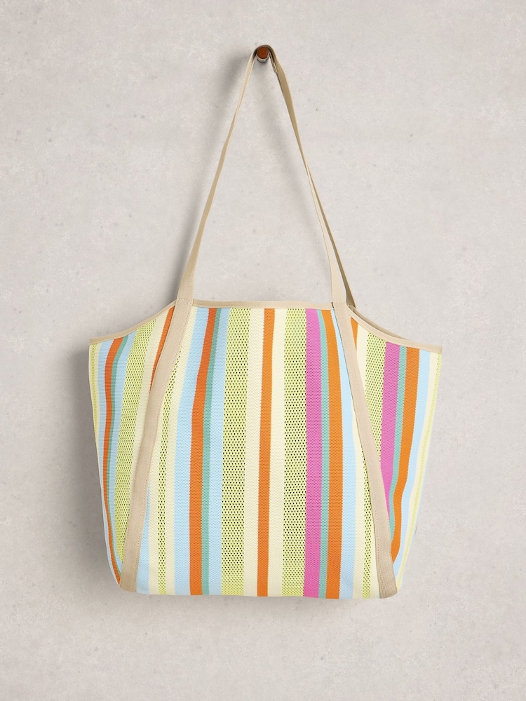 White Stuff Yellow Meadow Mesh Shoulder Bag - Image 2 of 4