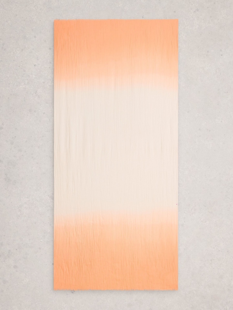 White Stuff Orange Jessie Plain Scarf - Image 2 of 3 White Stuff Orange Jessie Plain Scarf - Image 2 of 3