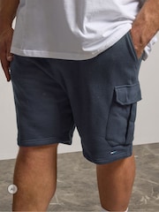 BadRhino Big & Tall Blue Jersey Cargo Shorts - Image 4 of 6