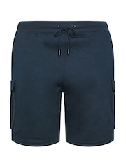 BadRhino Big & Tall Blue Jersey Cargo Shorts - Image 5 of 6