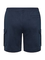 BadRhino Big & Tall Blue Jersey Cargo Shorts - Image 6 of 6