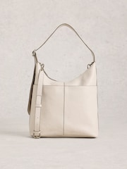 White Stuff White Sophia Leather Cross-Body Bag - Image 1 of 5