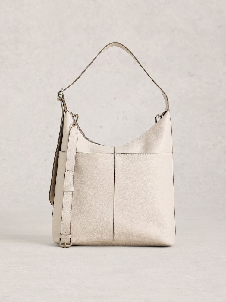 White Stuff White Sophia Leather Cross-Body Bag - Image 1 of 5