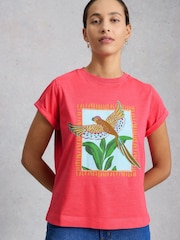 تيشرت Gina مزين برسومات جرافيك من White Stuff - Image 1 of 6