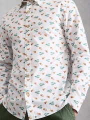 White Stuff White Salcombe Ls Beach Print Shirt - Image 3 of 6