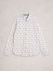 White Stuff White Salcombe Ls Beach Print Shirt - Image 5 of 6
