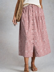 White Stuff Pink Dana Jersey Maxi Skirt - Image 1 of 6