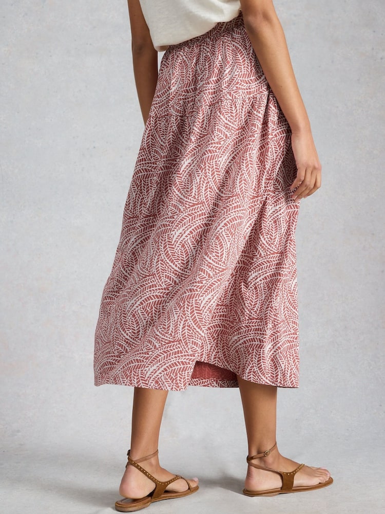 White Stuff Pink Dana Jersey Maxi Skirt - Image 2 of 6