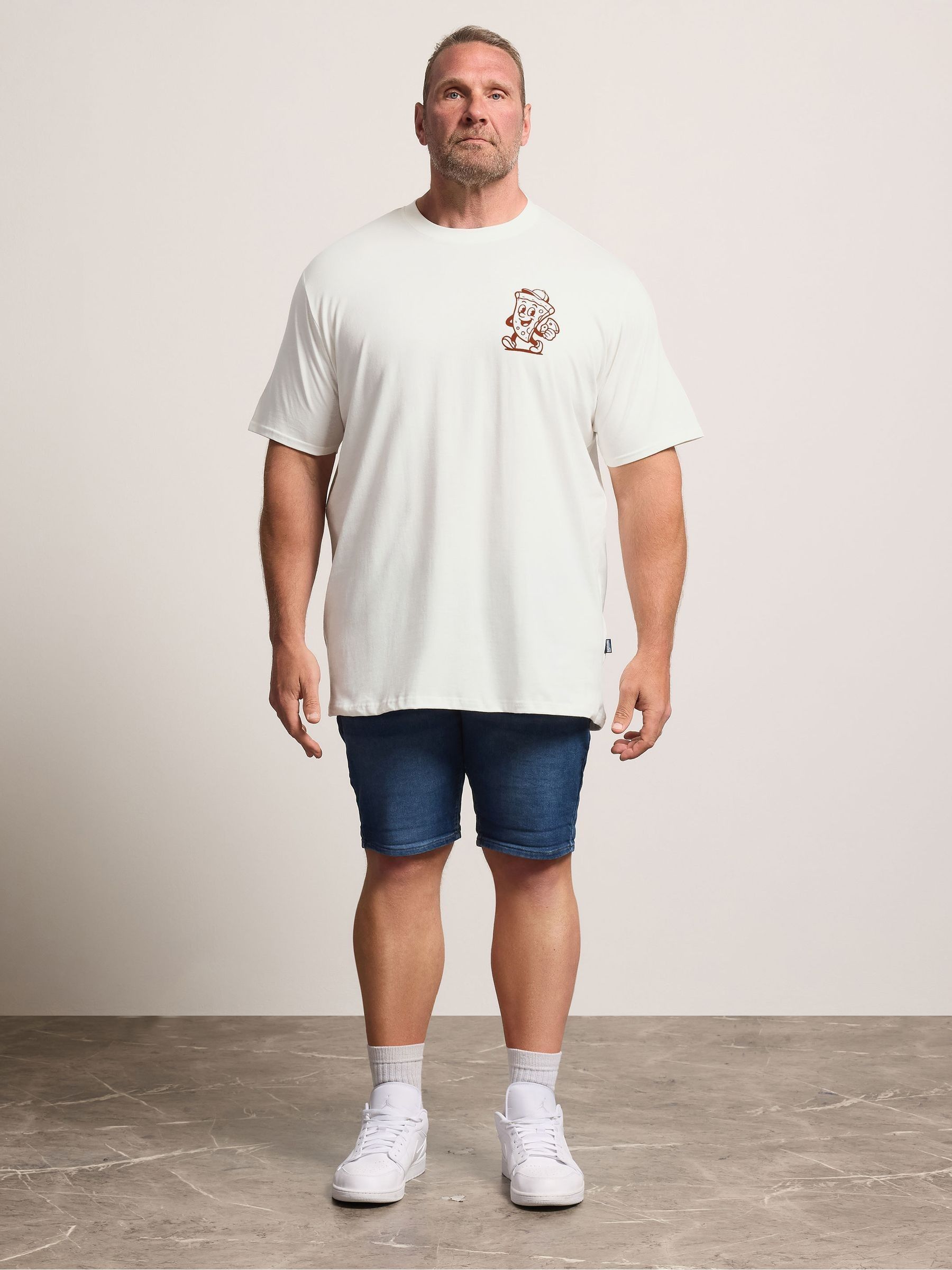 Buy BadRhino Big & Tall White Longline Hot Slice T-Shirt from Next