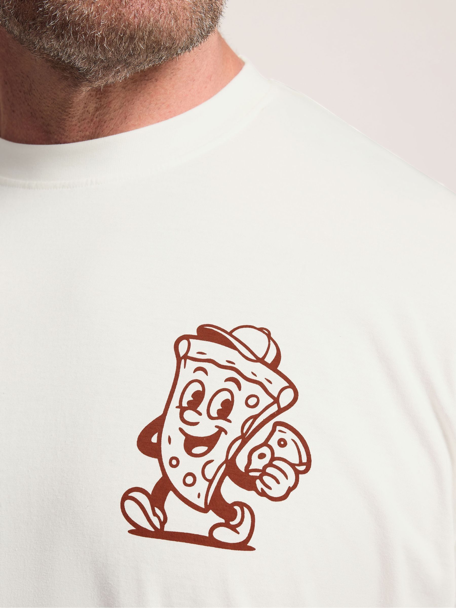 Buy BadRhino Big & Tall White Longline Hot Slice T-Shirt from Next