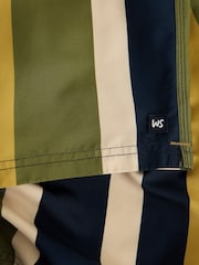 White Stuff Green Ventnor Stripe Swim Shorts - Image 6 of 6