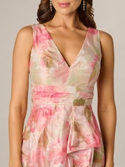 Adrianna Papell Pink Petite Cascade Organza Dress - Image 5 of 6