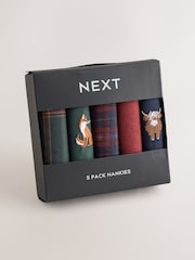 Hamish the Highland Cow - Pattern Handkercheifs 5 Pack - Bilde 1 av 3