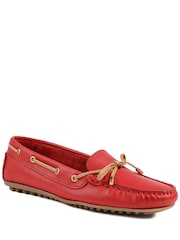 Jones Bootmaker Red Perri Leather Loafers - Image 1 of 5