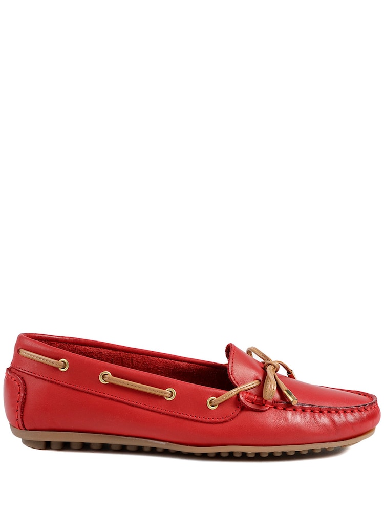 Jones Bootmaker Red Perri Leather Loafers - Image 2 of 5