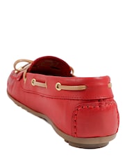 Jones Bootmaker Red Perri Leather Loafers - Image 3 of 5