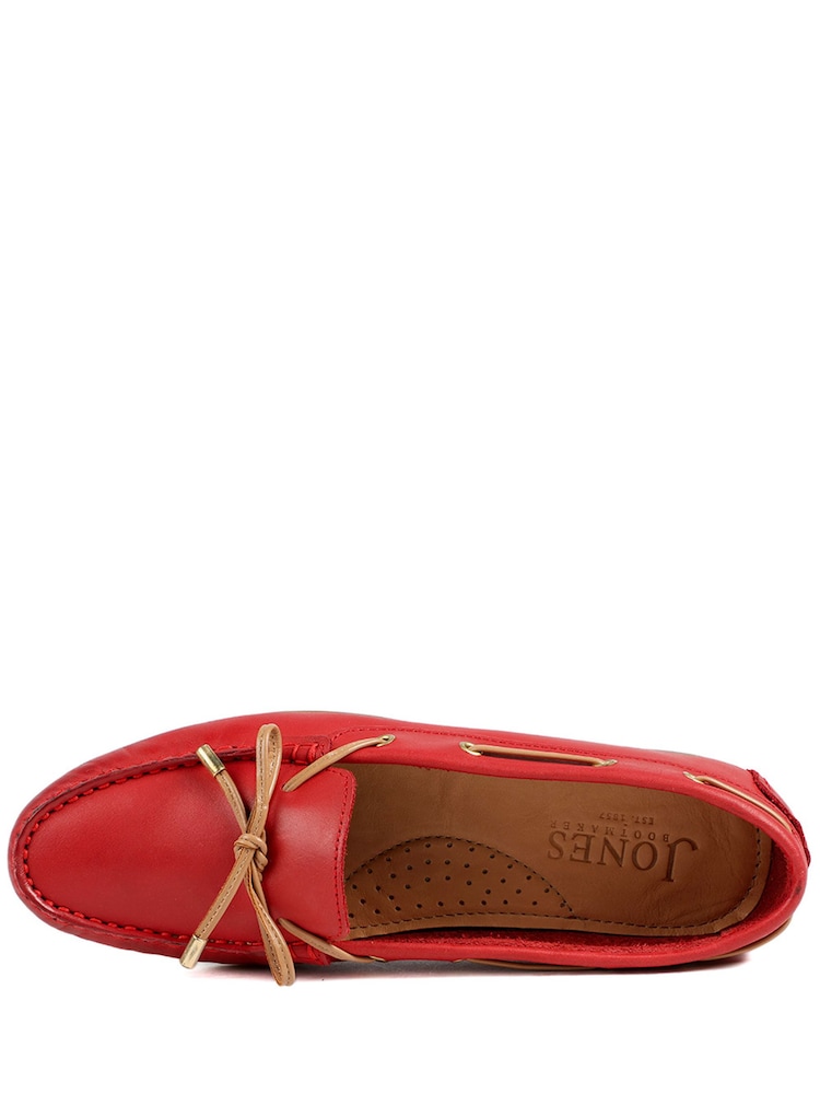 Jones Bootmaker Red Perri Leather Loafers - Image 5 of 5