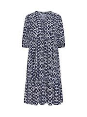 Evans Blue Metallic Dress - Image 5 of 5