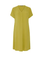 Evans Green Pleated Front Knee Length Dress - Image 5 of 5