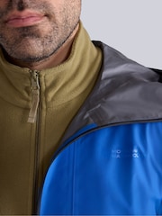 Mountain Warehouse Blue Aerovent Mens Waterproof Packable 2.5 Layer Jacket - Image 5 of 10