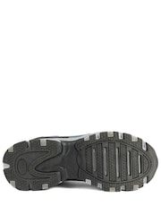 Pavers Blue Extra Wide Leather Memory Foam Lace Up Trainers - Image 6 of 6