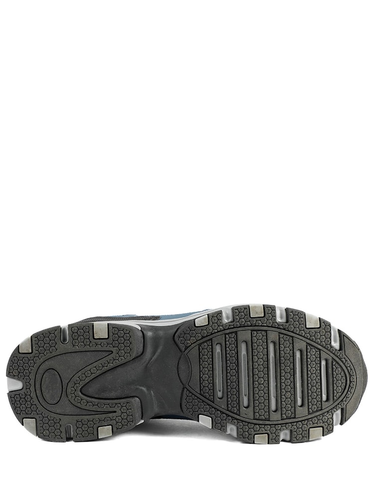 Pavers Blue Extra Wide Leather Memory Foam Lace Up Trainers - Image 6 of 6 Pavers Blue Extra Wide Leather Memory Foam Lace Up Trainers - Image 6 of 6
