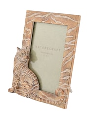 Widdop Brown Wood Effect Tiger Photo Frame - Image 2 of 2
