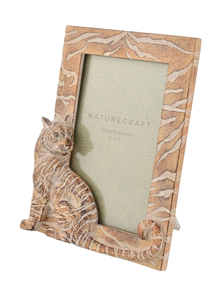 Widdop Brown Wood Effect Tiger Photo Frame - Image 2 of 2 Widdop Brown Wood Effect Tiger Photo Frame - Image 2 of 2