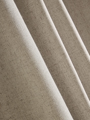Natural Soft Weave Linen Blend Pencil Pleat Super Thermal Curtains - Image 5 of 5