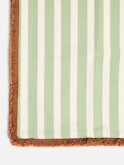 Oliver Bonas Green Issey Striped Cushion Cover - Image 5 of 6