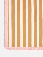 Oliver Bonas Brown Issey Striped Cushion Cover - Image 5 of 6