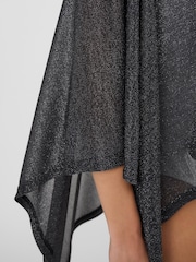 Accessorize Black Shimmer Poncho - Image 3 of 4