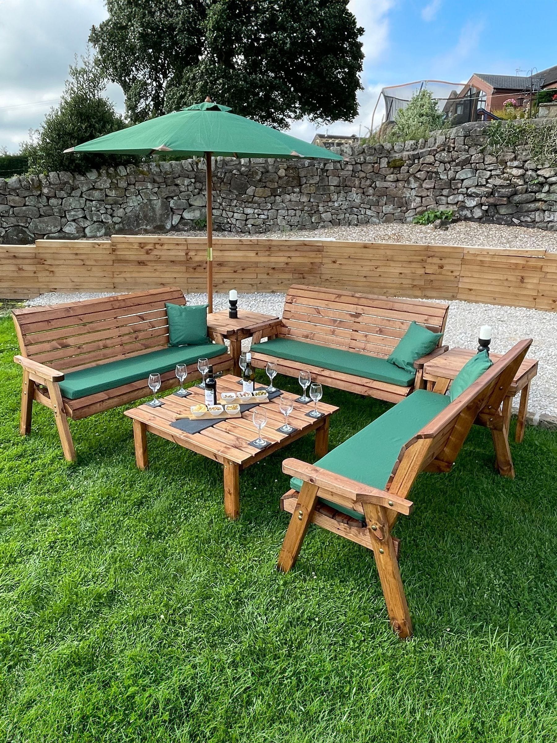 Charles Taylor Unisex Brown 9 Seater Balmoral Deluxe Garden Set - Image 1