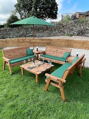 Charles Taylor Brown 9 Seater Balmoral Deluxe Garden Set - Image 1 of 9
