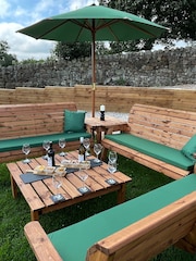 Charles Taylor Brown 9 Seater Balmoral Deluxe Garden Set - Image 3 of 9