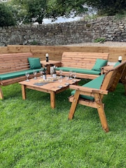 Charles Taylor Brown 9 Seater Balmoral Deluxe Garden Set - Image 6 of 9