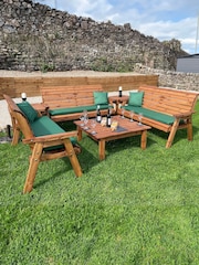 Charles Taylor Brown 9 Seater Balmoral Deluxe Garden Set - Image 8 of 9