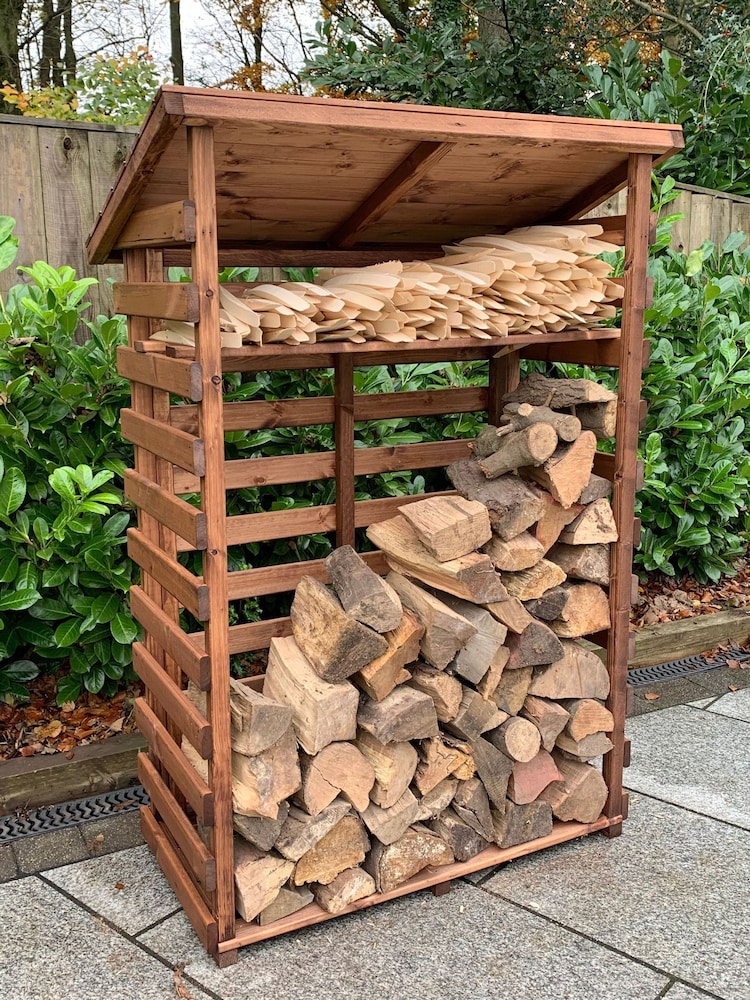 Charles Taylor Brown Medium Garden Log Store - Image 1 of 6 Charles Taylor Brown Medium Garden Log Store - Image 1 of 6