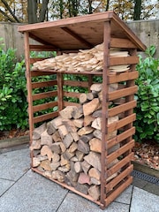 Charles Taylor Brown Medium Garden Log Store - Image 2 of 6