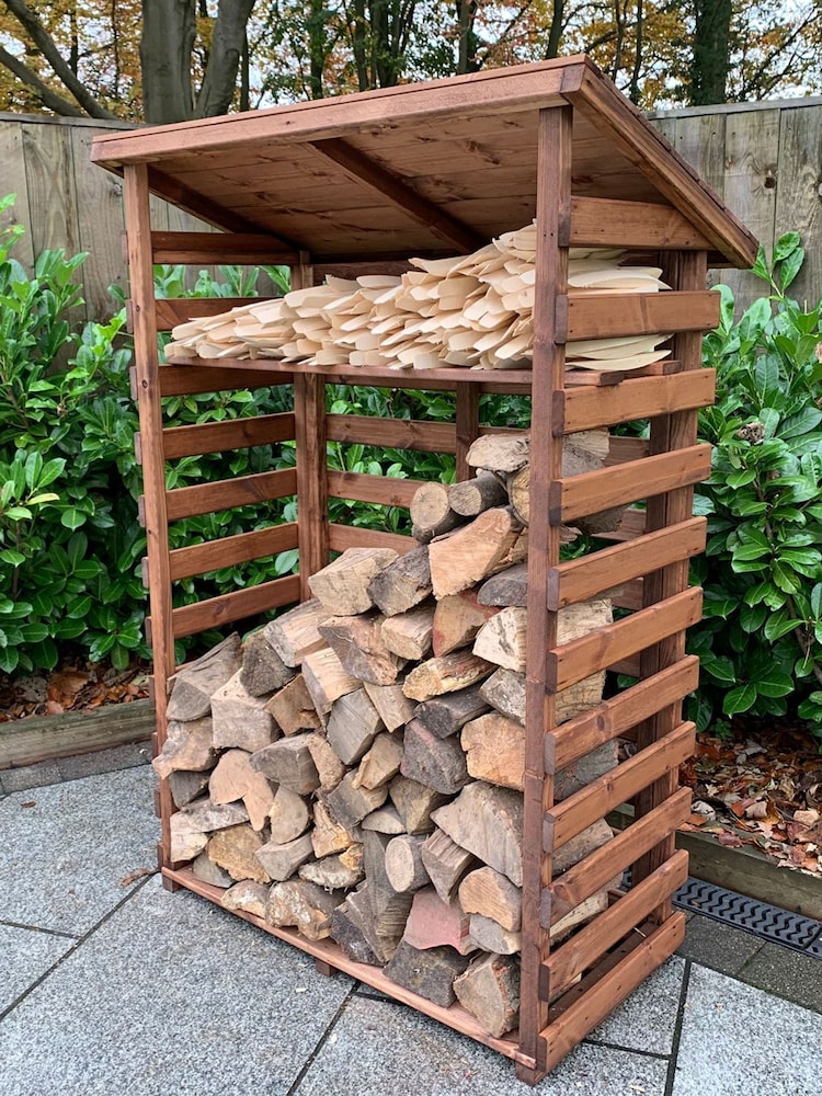 Charles Taylor Brown Medium Garden Log Store - Image 2 of 6 Charles Taylor Brown Medium Garden Log Store - Image 2 of 6