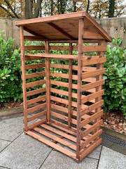 Charles Taylor Brown Medium Garden Log Store - Image 3 of 6