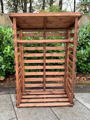 Charles Taylor Brown Medium Garden Log Store - Image 4 of 6