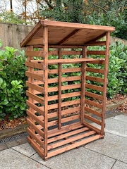 Charles Taylor Brown Medium Garden Log Store - Image 6 of 6