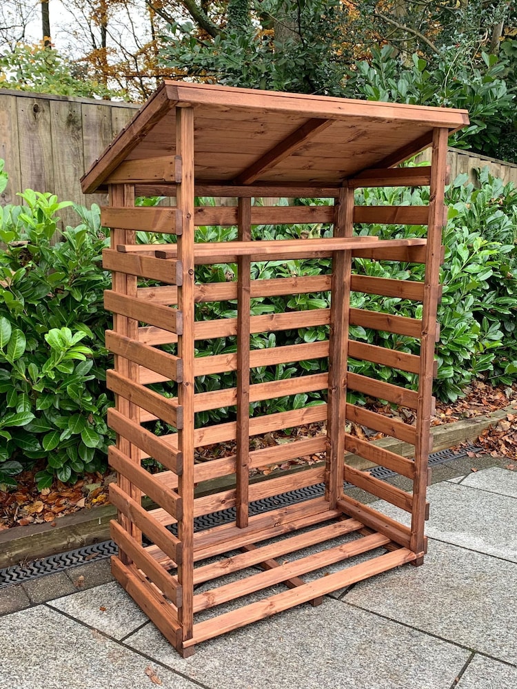 Charles Taylor Brown Medium Garden Log Store - Image 6 of 6 Charles Taylor Brown Medium Garden Log Store - Image 6 of 6