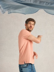 White Stuff Pink Abersoch Short Sleeve T-Shirt - Image 4 of 6